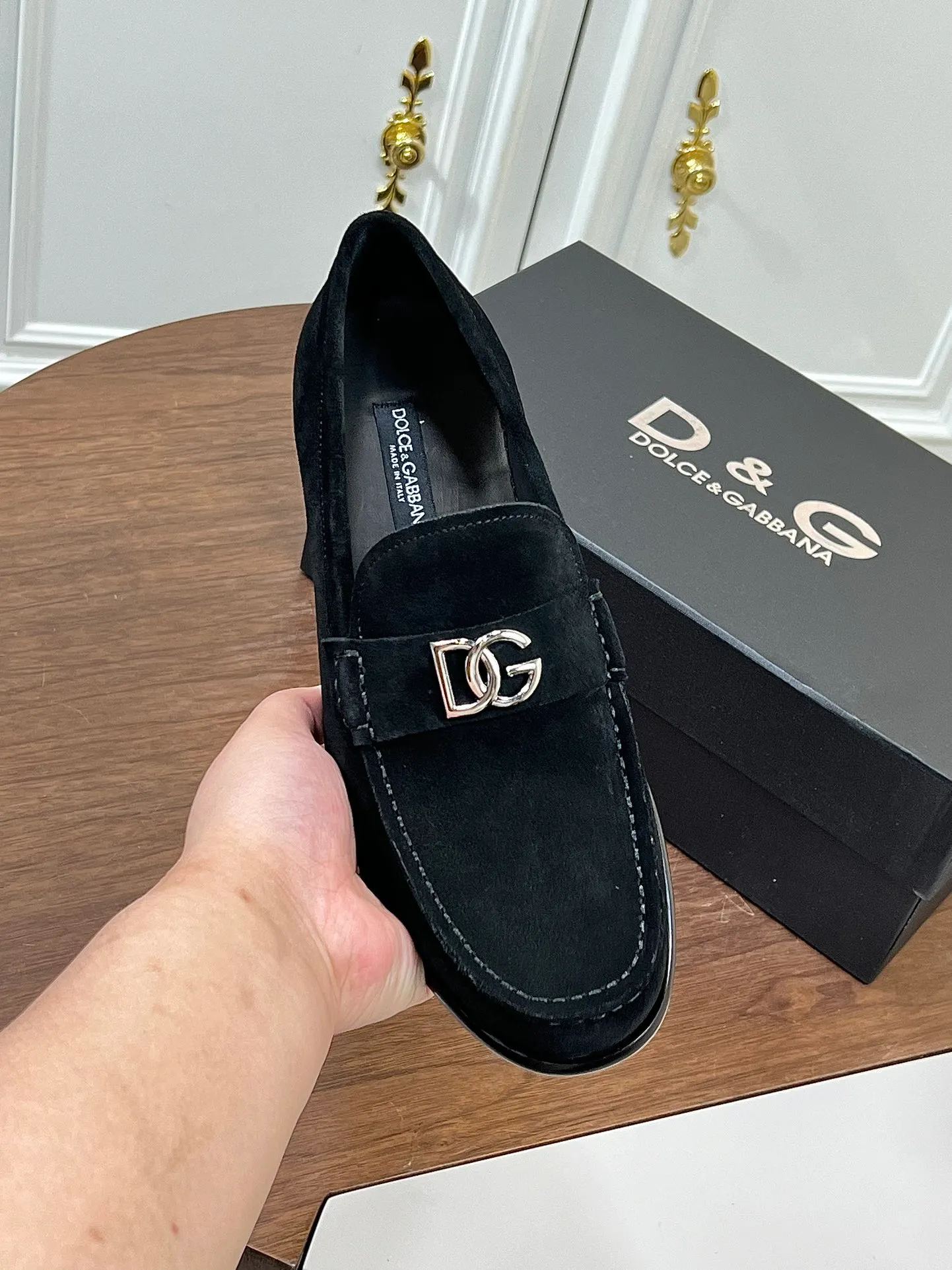 Factory price: 960💰••New product••Dolce&Gabb*_Dg high-end men's formal shoes and casual leather shoes. First-layer cowhide upper imported from Italy. You can see the leather texture at a glance. Breathable calfskin lining. High-end and luxurious leather outsole. Unique style. Finely crafted details! Size: 39-44 (38.45.46 customized)